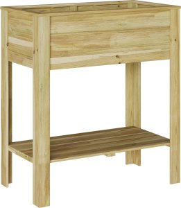 vidaXL Stojak na rośliny 85x46x94 cm drewno sosnowe impregnowane 7