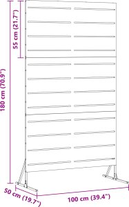 vidaXL Ekran prywatności 180 cm Stal wiatroodporna 4