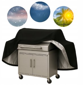 etumi Pokrowiec na grilla grill gazowy osłona wodoodporna Oxford 145x61x117 cm (HOME0145) 2