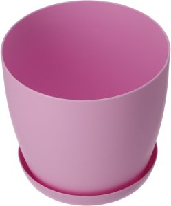 KADAX Doniczka Osłonka Donica 16cm Na Kwiaty Z Podstawką Różowa Do Salonu 3