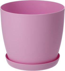 KADAX Doniczka Osłonka Donica 16cm Na Kwiaty Z Podstawką Różowa Do Salonu 7