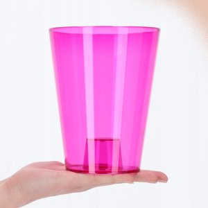 KADAX Doniczka Osłonka Na Storczyk Kwietnik Plastikowa Kwiaty 12 cm Różowa 5
