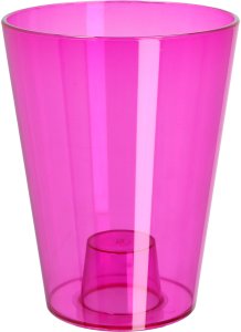 KADAX Doniczka Osłonka Na Storczyk Kwietnik Plastikowa Kwiaty 12 cm Różowa 9
