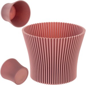 KADAX Doniczka Donica Na Kwiaty 15cm Osłonka Rośliny Kwietnik Plastikowa Różowa 12