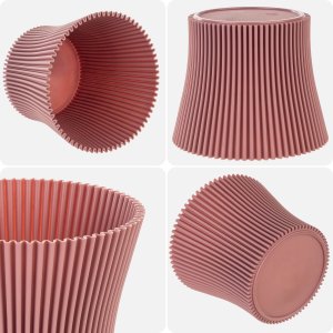 KADAX Doniczka Donica Na Kwiaty 15cm Osłonka Rośliny Kwietnik Plastikowa Różowa 3