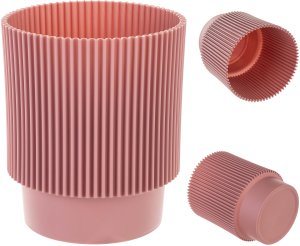 KADAX Doniczka Donica Na Kwiaty 17cm Osłonka Rośliny Kwietnik Plastikowa Różowa 6