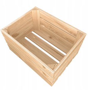 Skrzynka drewniana naturalna dekoracyjna 40x30,5x21cm 4