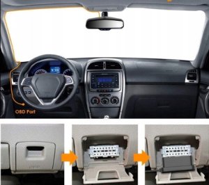 Adapter zasilania OBD USB-C VANTRUE VP04 4