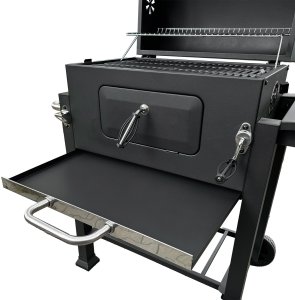 Duży Grill węglowy żeliwny ruszt 113,5x50x107 cm 13