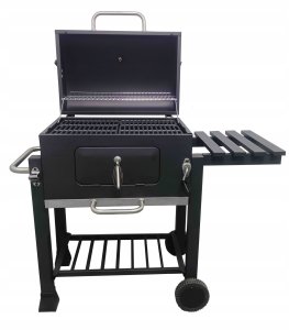 Duży Grill węglowy żeliwny ruszt 113,5x50x107 cm 3