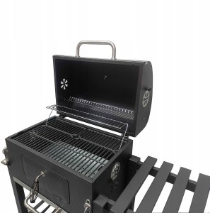 Duży Grill węglowy żeliwny ruszt 113,5x50x107 cm 4