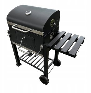 Duży Grill węglowy żeliwny ruszt 113,5x50x107 cm 9