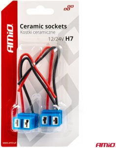 Kostki ceramiczne kątowe h7 gniazdo wtyczka amio-03055 3