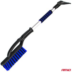 Szczotka zmiotka skrobaczka do szyb śniegu lodu mosiężna nice touch aluminium 75 cm 4
