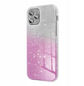 Futerał SHINING do SAMSUNG A06 4G transparentny różowy 1