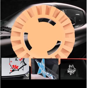 Krążek / Dysk gumowy do usuwania kleju z felg "kwiatek" 100mm + adapter na wkrętarkę 5