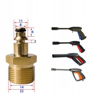 Adapter M22 / Szybkozłączka węża Bosch / AR / Black&Decker 2