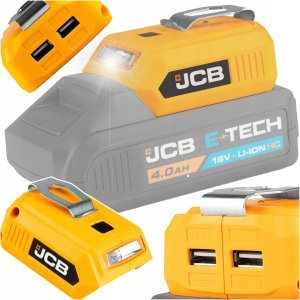 JCB Adapter do ładowania USB, z latarką LED 5