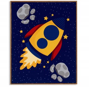 Plakat w ramce kosmos PLANET, 41,2 x 51,5 cm 1