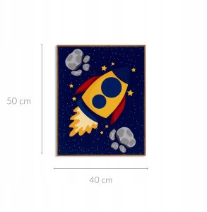 Plakat w ramce kosmos PLANET, 41,2 x 51,5 cm 2