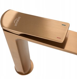 Invena bateria umywalkowa wysoka Neri Plus, miedź BU-P1-W14-L 4