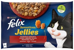 FOOD CAT FELIXSENSATION WTH SAUCE 4X85G 2