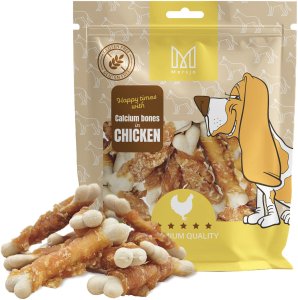 Mersjo Kostki wapienne z kurczakiem przysmak dla psa bez zbóż 500g 13