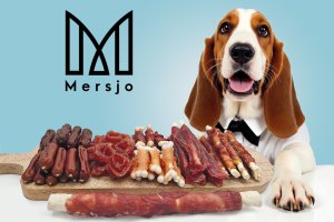 Mersjo Kostki wapienne z kurczakiem przysmak dla psa bez zbóż 500g 2
