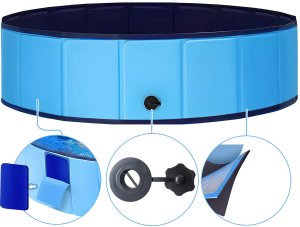 Basen ogrodowy dla psa, zwierząt i dzieci składany DEXTER 120x30cm 4