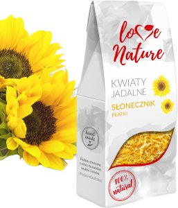 Kwiaty Jadalne SŁONECZNIK płatki 20g - Love Nature 1
