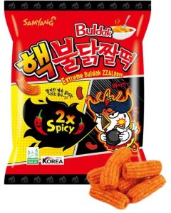 2 x spicy buldak chrupki zzaldduk ostre koreańskie sam yang crispy snack extreme hot 80g 1