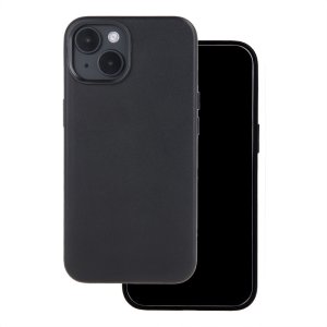 Nakładka Mag Leather do iPhone 15 6,1" czarna 1