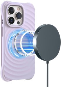 Nakładka Circle Mag do iPhone 15 Pro 6,1" jasnofioletowa 4