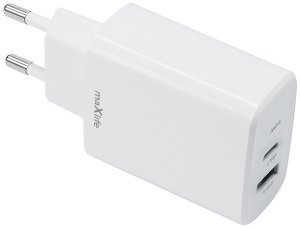 Maxlife ładowarka sieciowa PD QC MXTC-10-20AC 1x USB-C 1x USB 20W biała 2