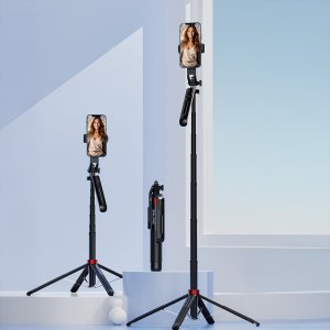 Blavec Selfie Stick Aluminium Fusion P09 tripod + pilot 1,8 metra (SSFP09-TRB18) czarny 4