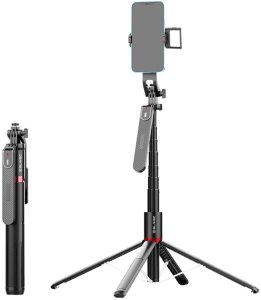 Blavec Selfie Stick Aluminium Fusion P08 tripod + pilot + 1 lampa 2,2 metra (SSFP08-TR1LB22) czarny 4