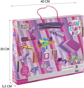 Skrzynkazdrewna Pudełko Giant Craft w kolorze różowym 2