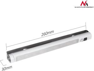 Maclean Lampa kuchenna podszafkowa 9 SMD, pir on/off (MCE166) 5