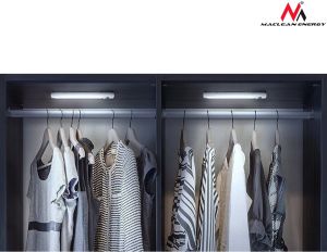 Maclean Lampa kuchenna podszafkowa 9 SMD, pir on/off (MCE166) 6