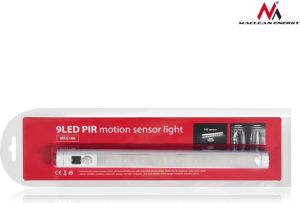 Maclean Lampa kuchenna podszafkowa 9 SMD, pir on/off (MCE166) 9