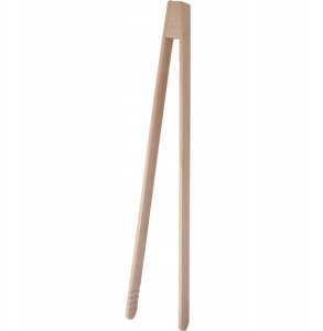 WOODEN BARBECUE PINCERS 32CM 1