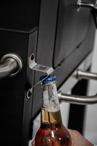 Duży Grill węglowy żeliwny ruszt 113,5x50x107 cm ogrodowy z drewnianą półką 16