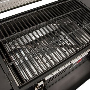 Duży Grill węglowy LUX premium stalowy HEATWAVE z żeliwnym rusztem 139x57x100 cm 13