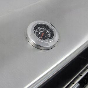 Duży Grill węglowy LUX premium stalowy HEATWAVE z żeliwnym rusztem 139x57x100 cm 7