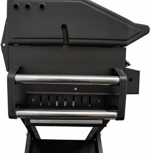 Duży Grill węglowy LUX premium stalowy HEATWAVE z żeliwnym rusztem 139x57x100 cm 8