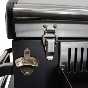 Duży Grill węglowy LUX premium stalowy HEATWAVE z żeliwnym rusztem 139x57x100 cm 10