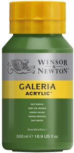 Winsor & Newton Galeria Acrylic, 500 ml, Green, Pot 1