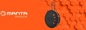 Głośnik Manta Głośnik przenośny bezprzewodowy bluetooth SPK02GO Mały Lekki Wytrzymały 2