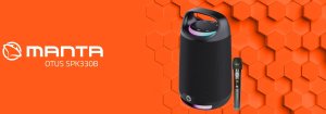 Głośnik przenośny bluetooth karaoke z mikrofonem i asystentem głosowym Manta OTUS 2