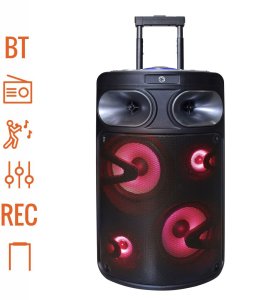 Głośnik Manta Głośnik Karaoke bluetooth Power Audio z mikrofonem FOBOS 3